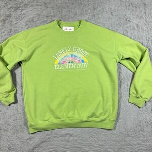 Lonely Ghost Elementary Crewneck Sweatshirt XL Streetwear Dopamine Rainbow